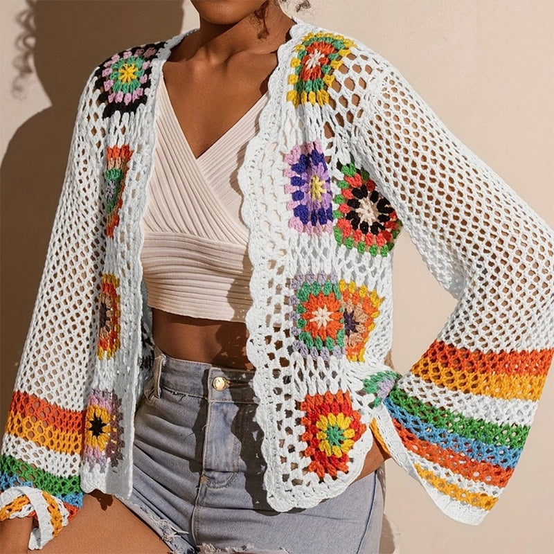 Women's Elegant Crochet Cardigan FitiqueFit