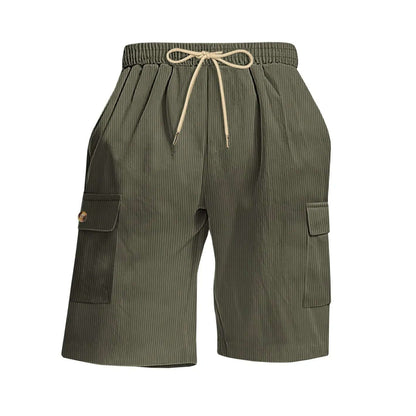 Mens Corduroy Multi-Pocket Shorts For Sports SnagBag