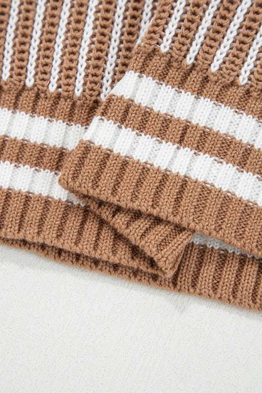 Stripe Patchwork Drop Shoulder Sweater Shop Style & More | Fresh Looks, Everyday Deals & Free Shipping
