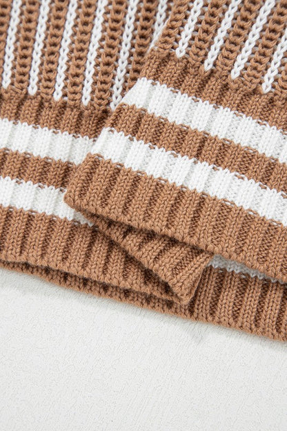 Stripe Patchwork Drop Shoulder Sweater Shop Style & More | Fresh Looks, Everyday Deals & Free Shipping