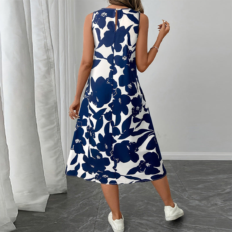 Dress Polyester Sleeveless Vest A- Line Skirt Grayceful LLC
