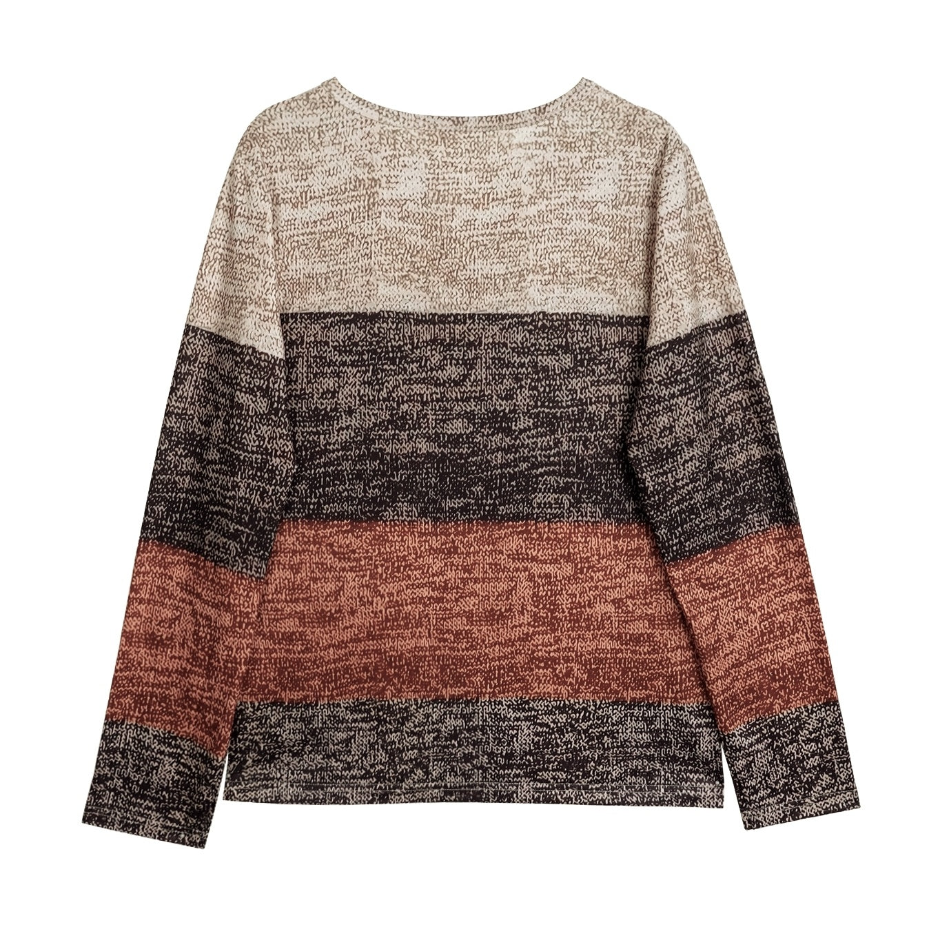 Women's Pullover Color Block Casual Long Sleeved T-shirt FitiqueFit