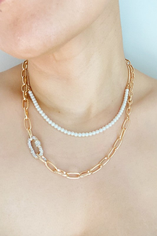 Classic Duo Layered Pearl Necklace Set Shop Style & More | Fresh Looks, Everyday Deals & Free Shipping