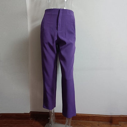 Women's High-Waisted Straight Leg Pants FitiqueFit