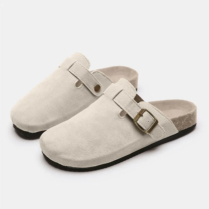 Suede Closed Toe Buckle Slide New Era Fashion LLc