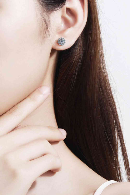 Moissanite Jewelry Floral-Shaped Stud Earrings – Sparkling 1 Carat Design See size chart under “more details” The Fashion Celestial