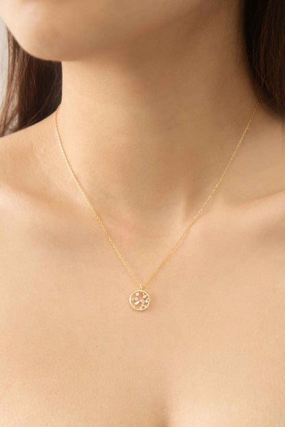 Circle Stone Necklace | Gold Shop Style & More | Fresh Looks, Everyday Deals & Free Shipping
