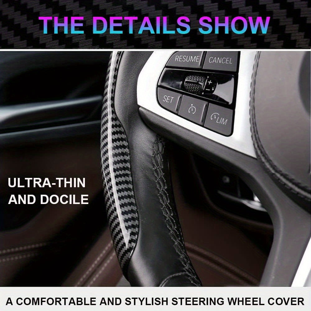 A New Steering Wheel Cover Made of Carbon Fiber That Is Safe And Provides a Non-Slip Grip NovaCart