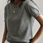 Women’s Soft Stretch Minimalist T-Shirt – Everyday Slim Fit Top FitiqueFit