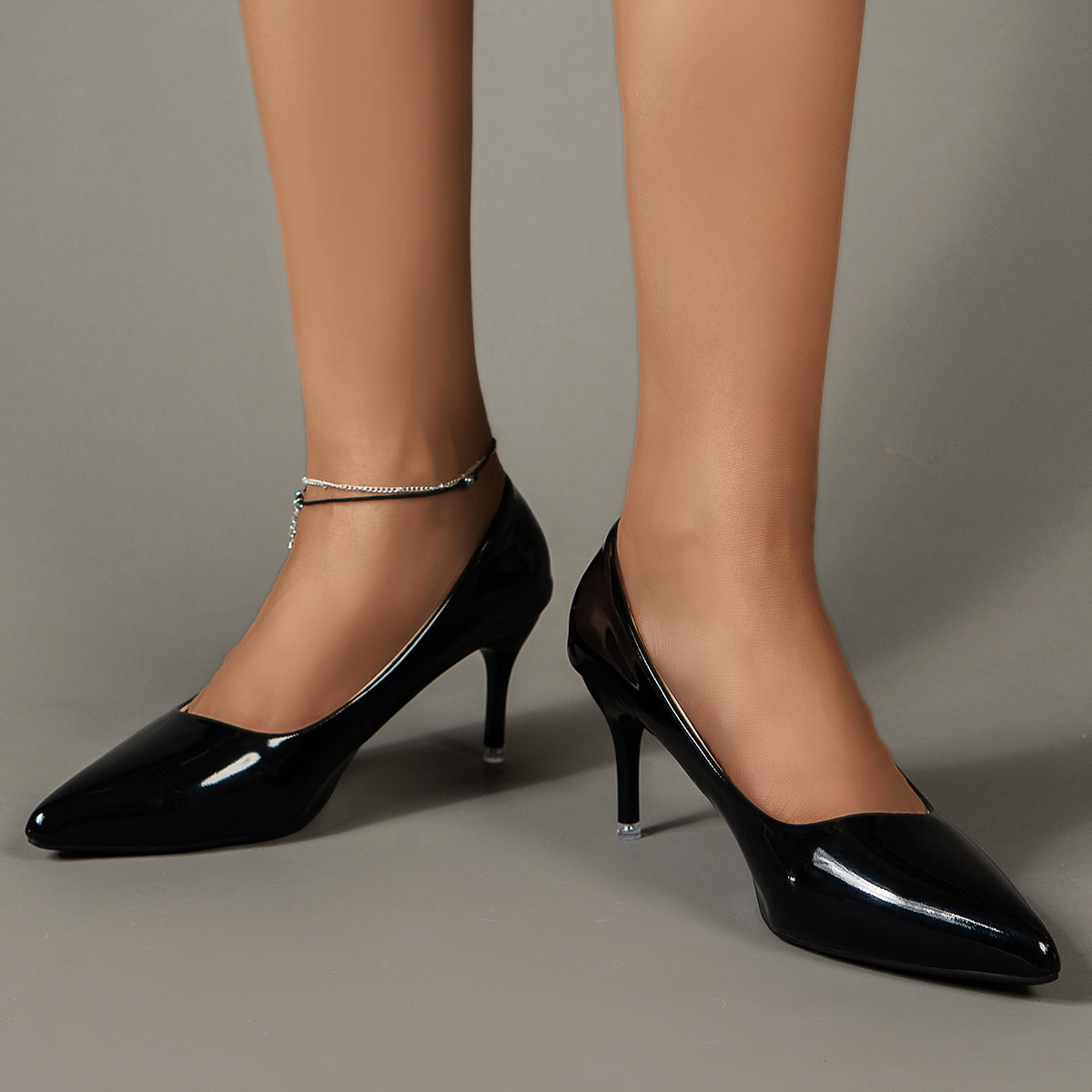 Women's Solid Color Stiletto Heels, Elegant Pointed Toe Work Pumps, Lightweight Dress Pumps NovaCart