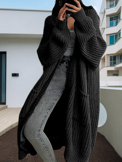 Women’s Long Cardigan Sweater – Loose Fit Knitwear, Versatile Style FitiqueFit