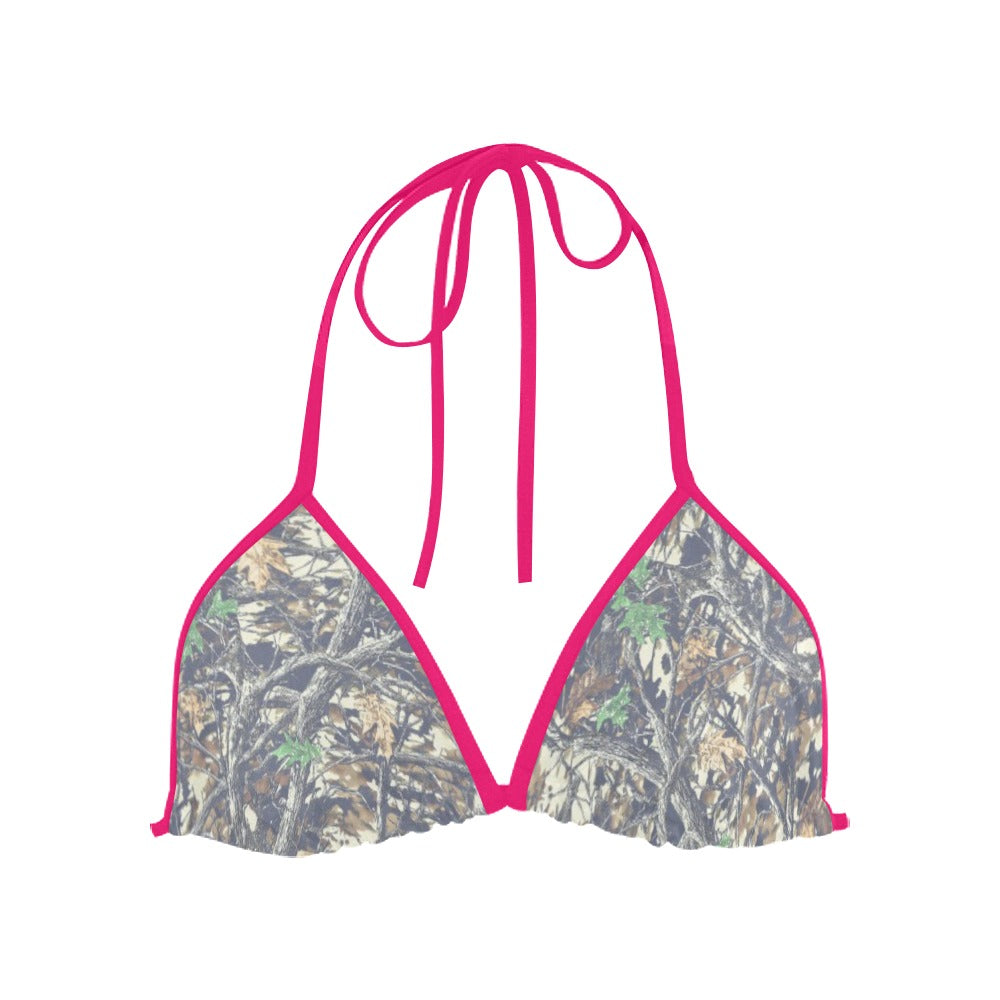 Faded Camo Triangle Bikini Top Luckless Outfitters