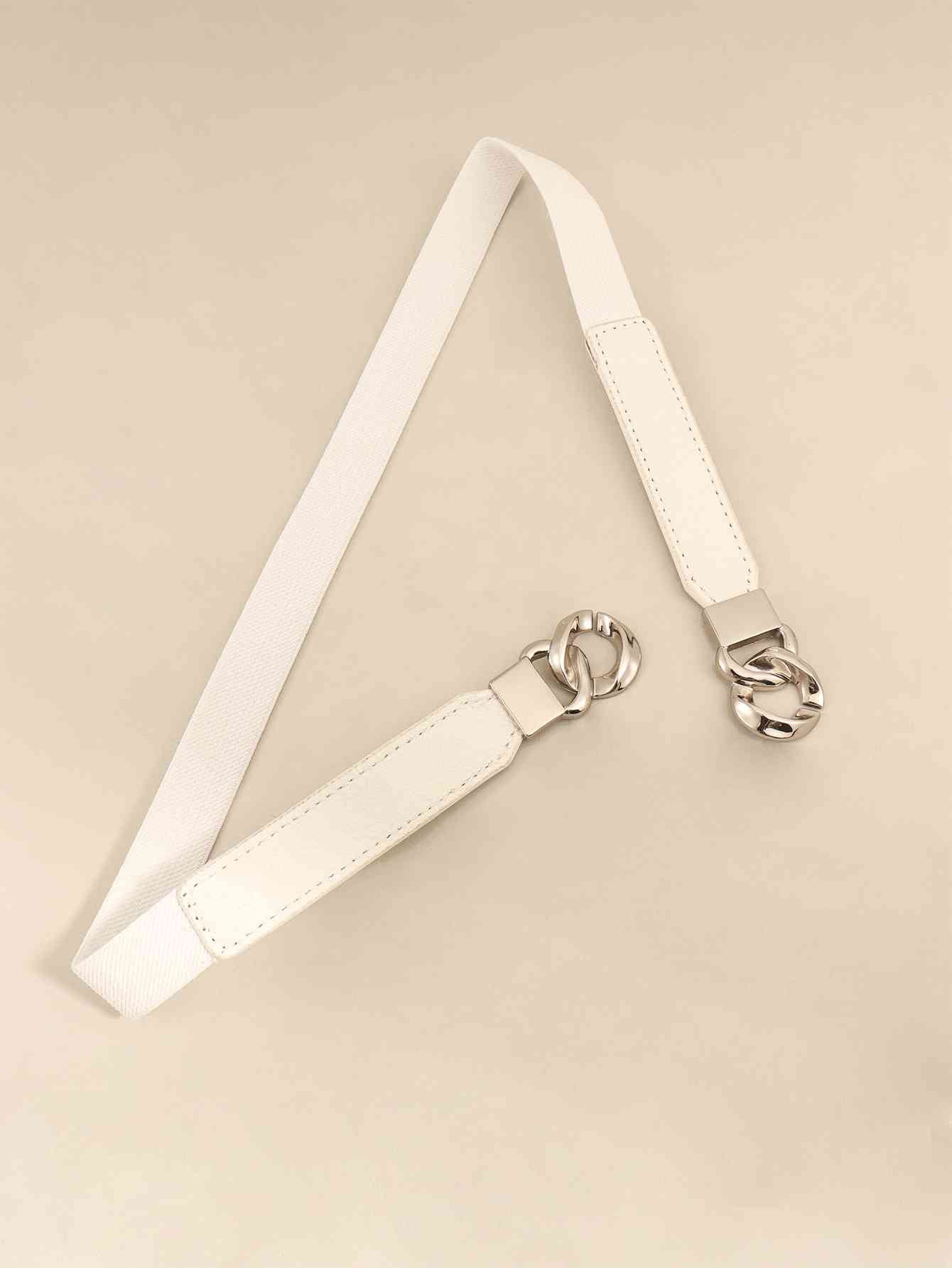 ElegantStyle Zinc Alloy Buckle Elastic PU Belt – Versatile and Stylish Accessory See size chart under “more details” The Fashion Celestial