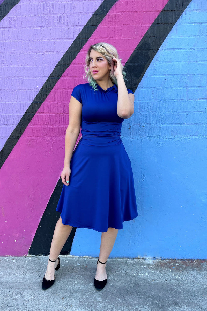Bombshell Dress in Royal Blue Retrolicious