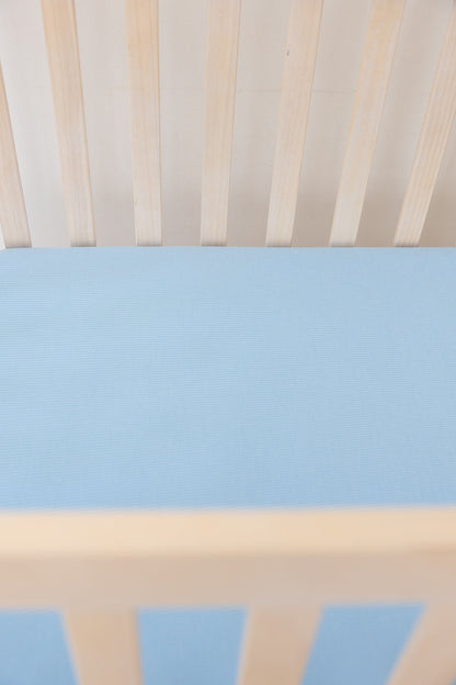 (SOLID, ribbed) Neverland - Crib Sheet Blush Lotus