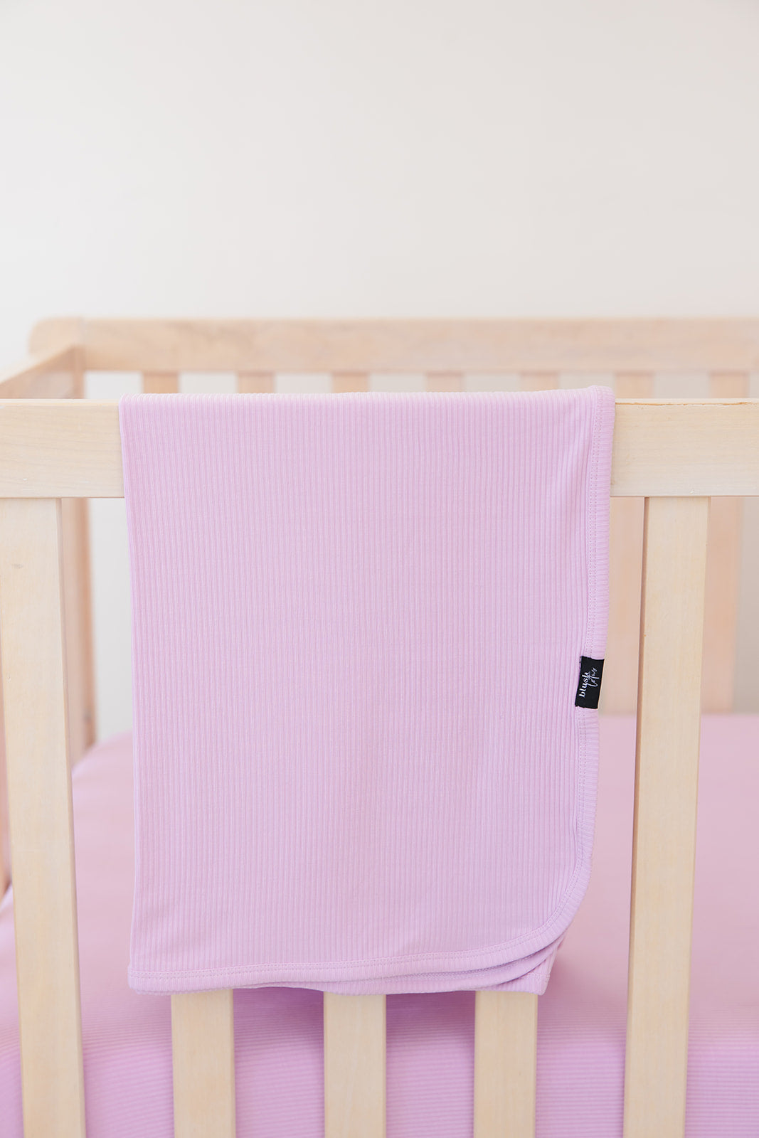 (SOLID, ribbed) Saltwater Princess - Lightweight Blanket Blush Lotus