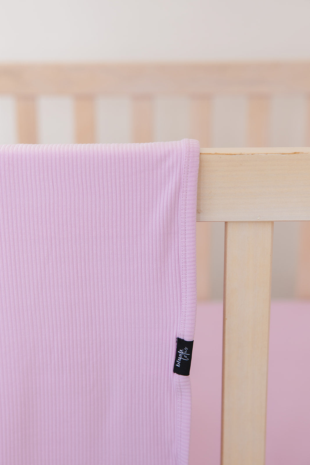 (SOLID, ribbed) Saltwater Princess - Lightweight Blanket Blush Lotus