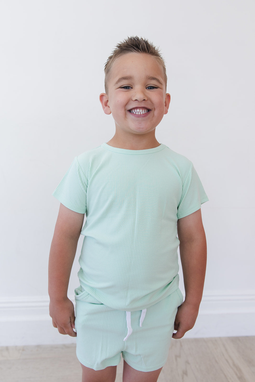 (SOLID, ribbed) Lion Around - Pocket Short Set Blush Lotus