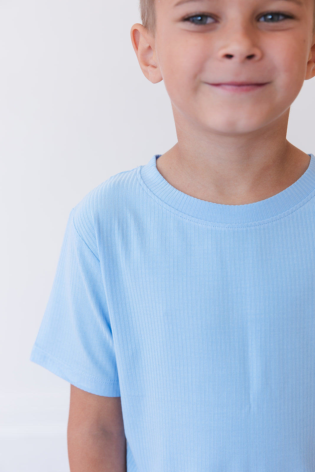 (SOLID, ribbed) Neverland - Everyday Tee Blush Lotus