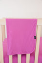 (SOLID, ribbed) Rainbow Royal - Lightweight Blanket Blush Lotus