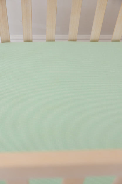 (SOLID, ribbed) Lion Around - Crib Sheet Blush Lotus