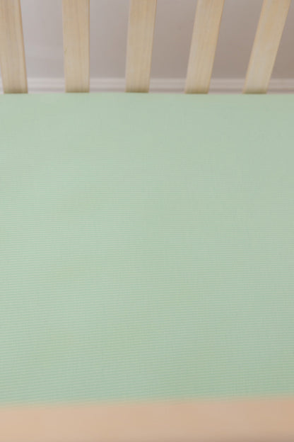 (SOLID, ribbed) Lion Around - Crib Sheet Blush Lotus