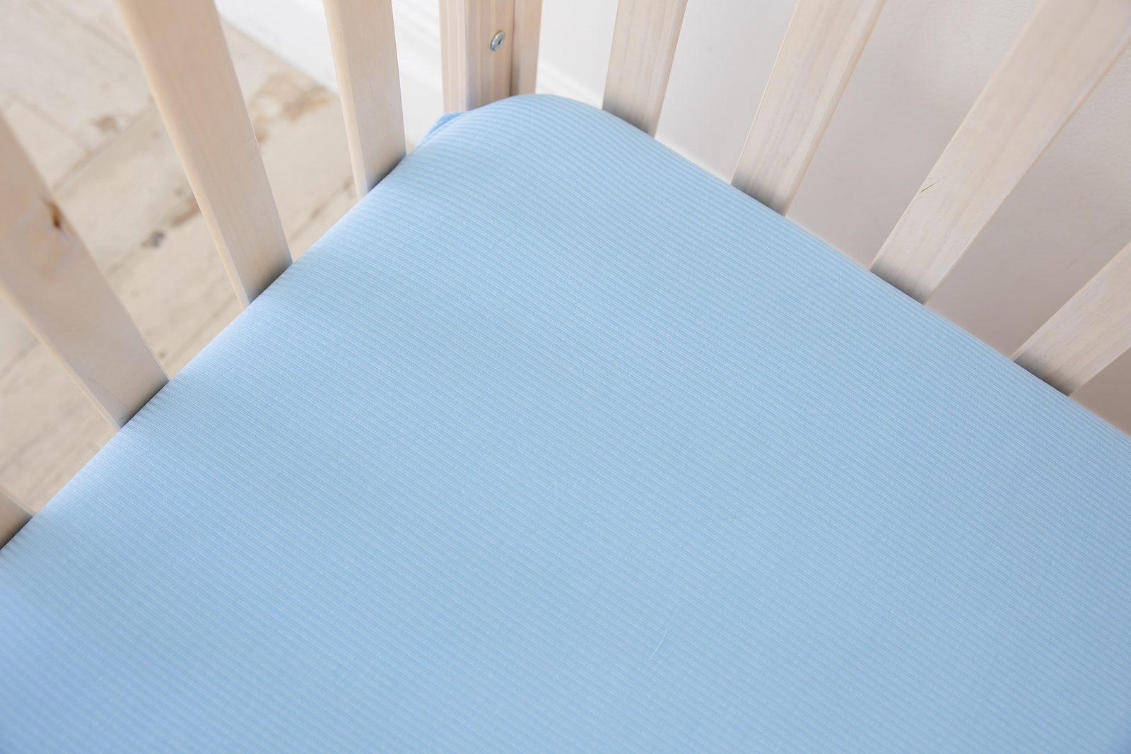 (SOLID, ribbed) Neverland - Crib Sheet Blush Lotus