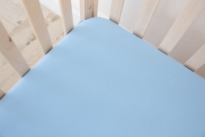 (SOLID, ribbed) Neverland - Crib Sheet Blush Lotus