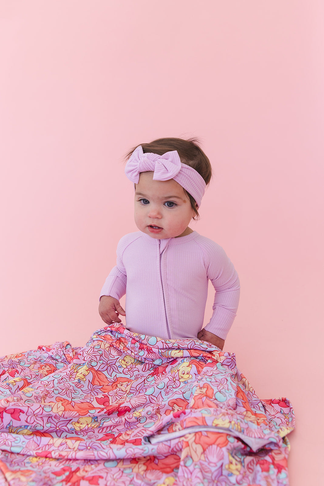 (SOLID, ribbed) Saltwater Princess - Zippy Blush Lotus