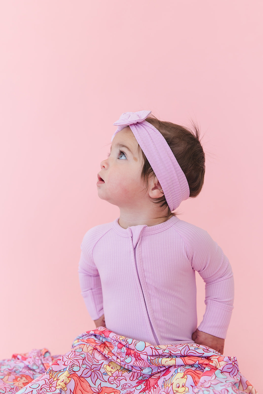 (SOLID, ribbed) Saltwater Princess - Headband Blush Lotus