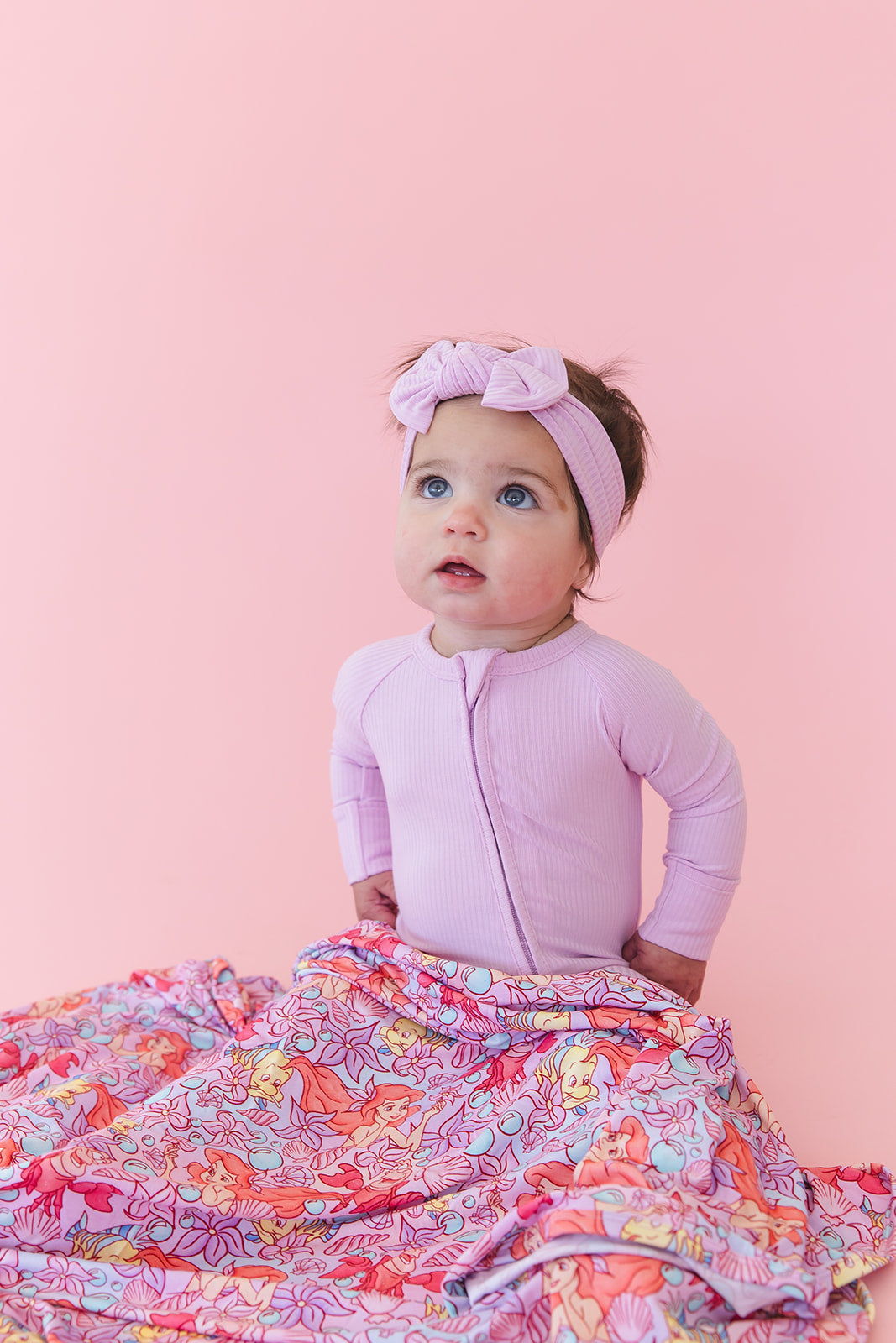 (SOLID, ribbed) Saltwater Princess - Zippy Blush Lotus