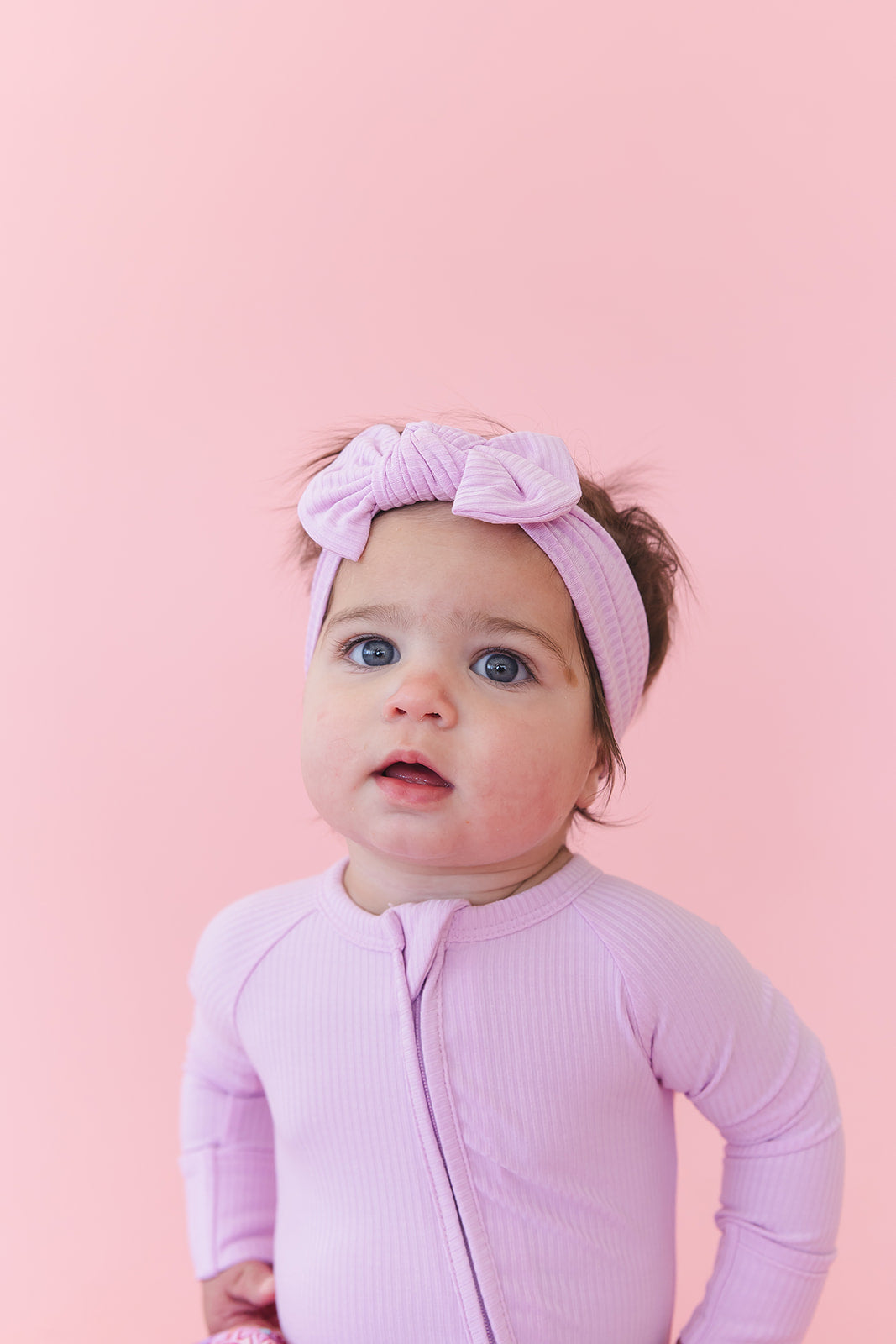 (SOLID, ribbed) Saltwater Princess - Headband Blush Lotus