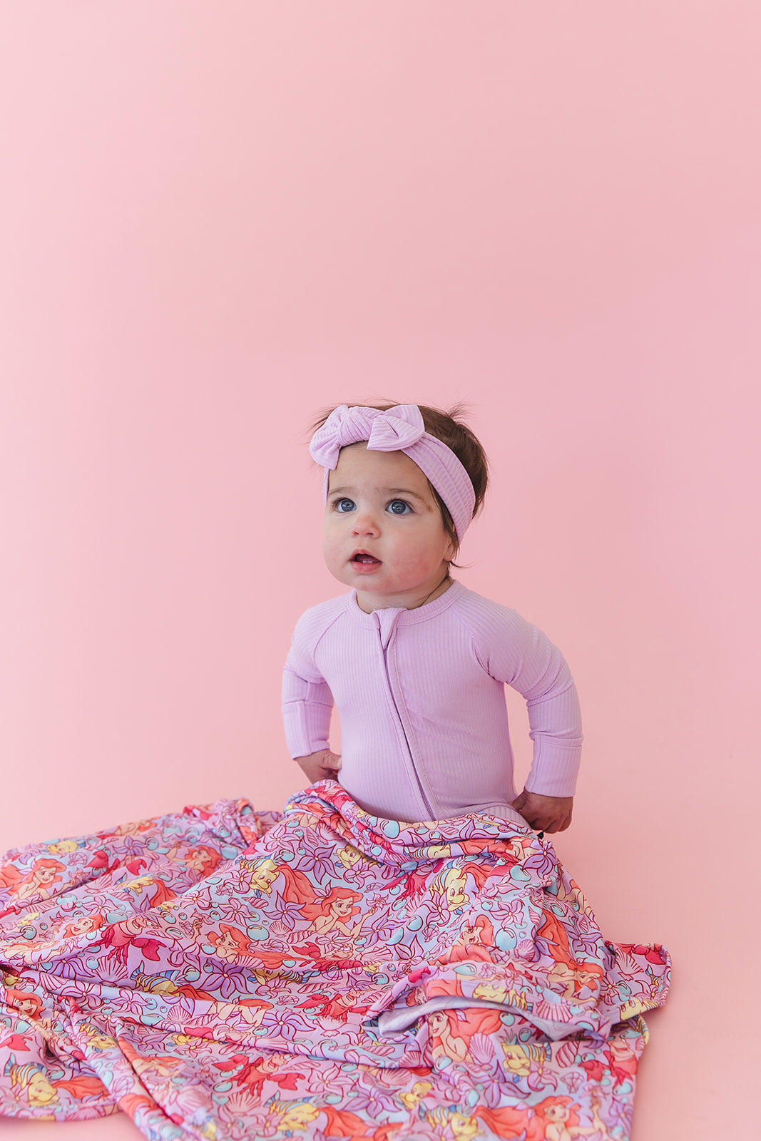 (SOLID, ribbed) Saltwater Princess - Zippy Blush Lotus