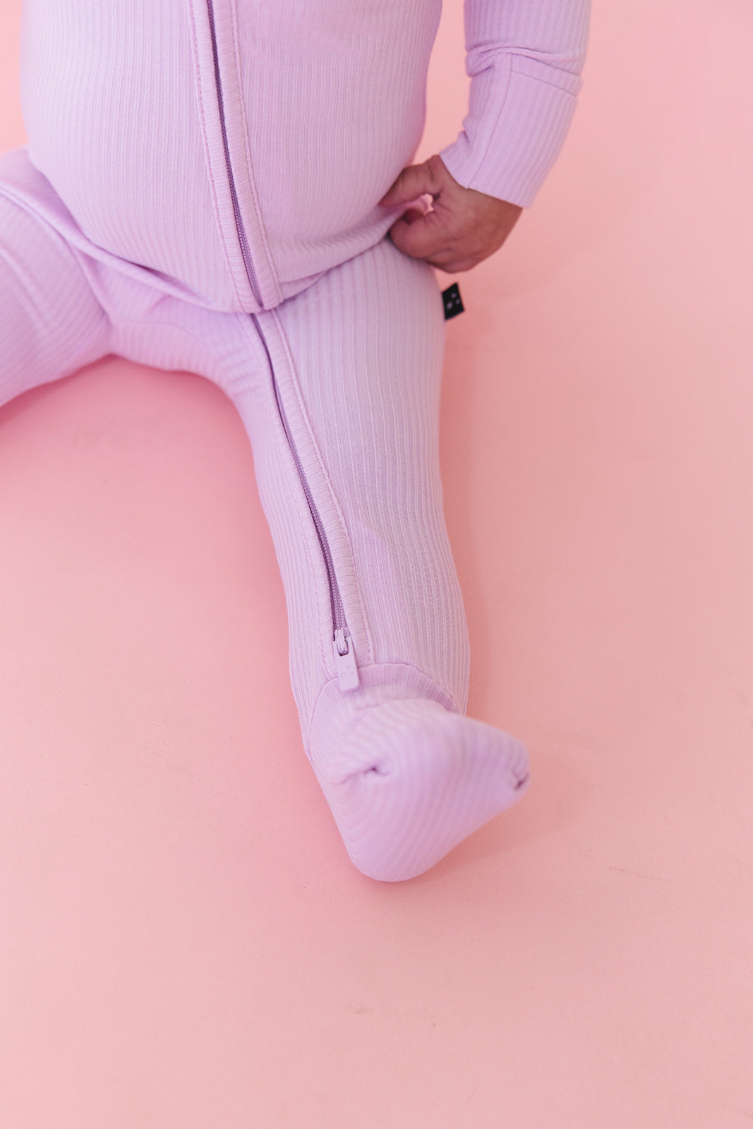 (SOLID, ribbed) Saltwater Princess - Zippy Blush Lotus