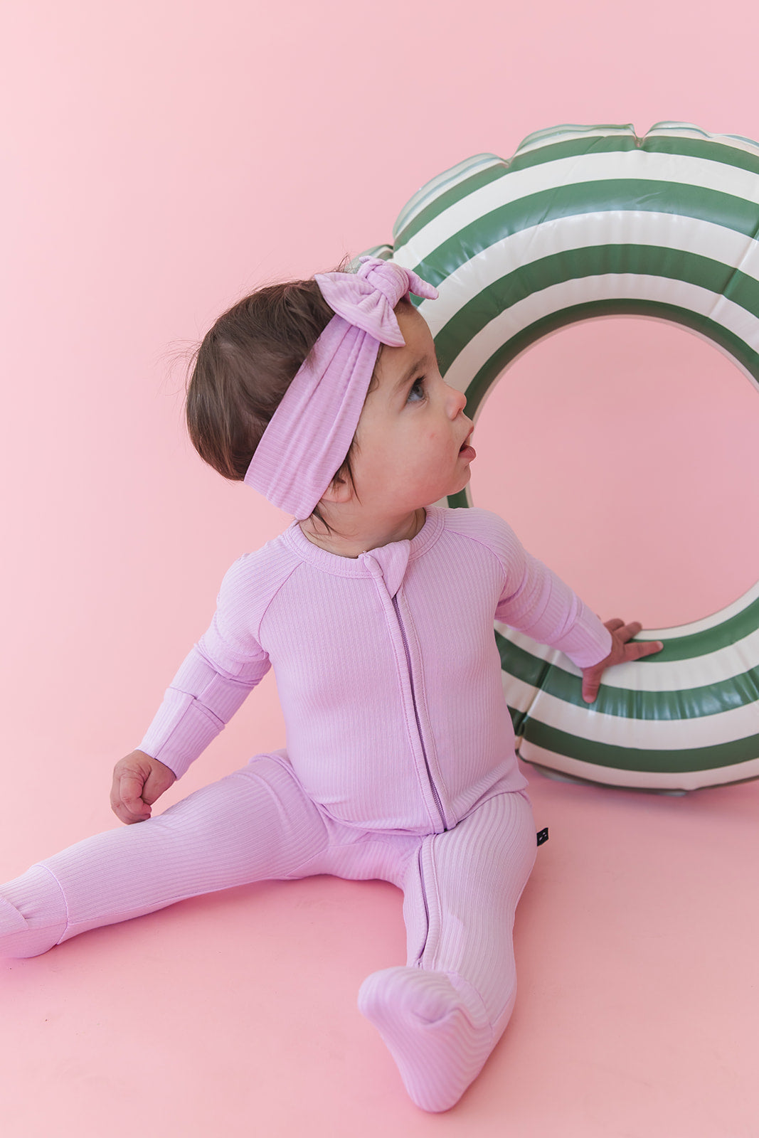 (SOLID, ribbed) Saltwater Princess - Zippy Blush Lotus