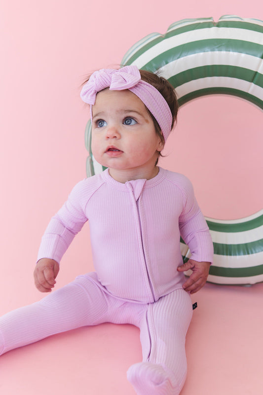 (SOLID, ribbed) Saltwater Princess - Zippy Blush Lotus