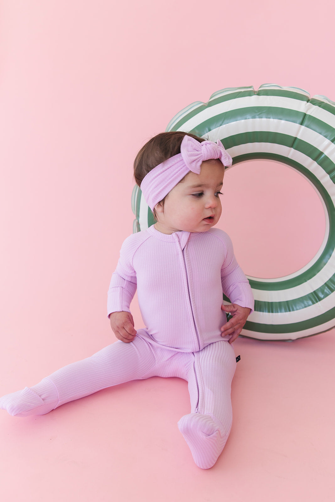 (SOLID, ribbed) Saltwater Princess - Zippy Blush Lotus