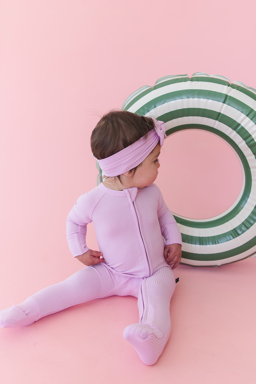 (SOLID, ribbed) Saltwater Princess - Zippy Blush Lotus