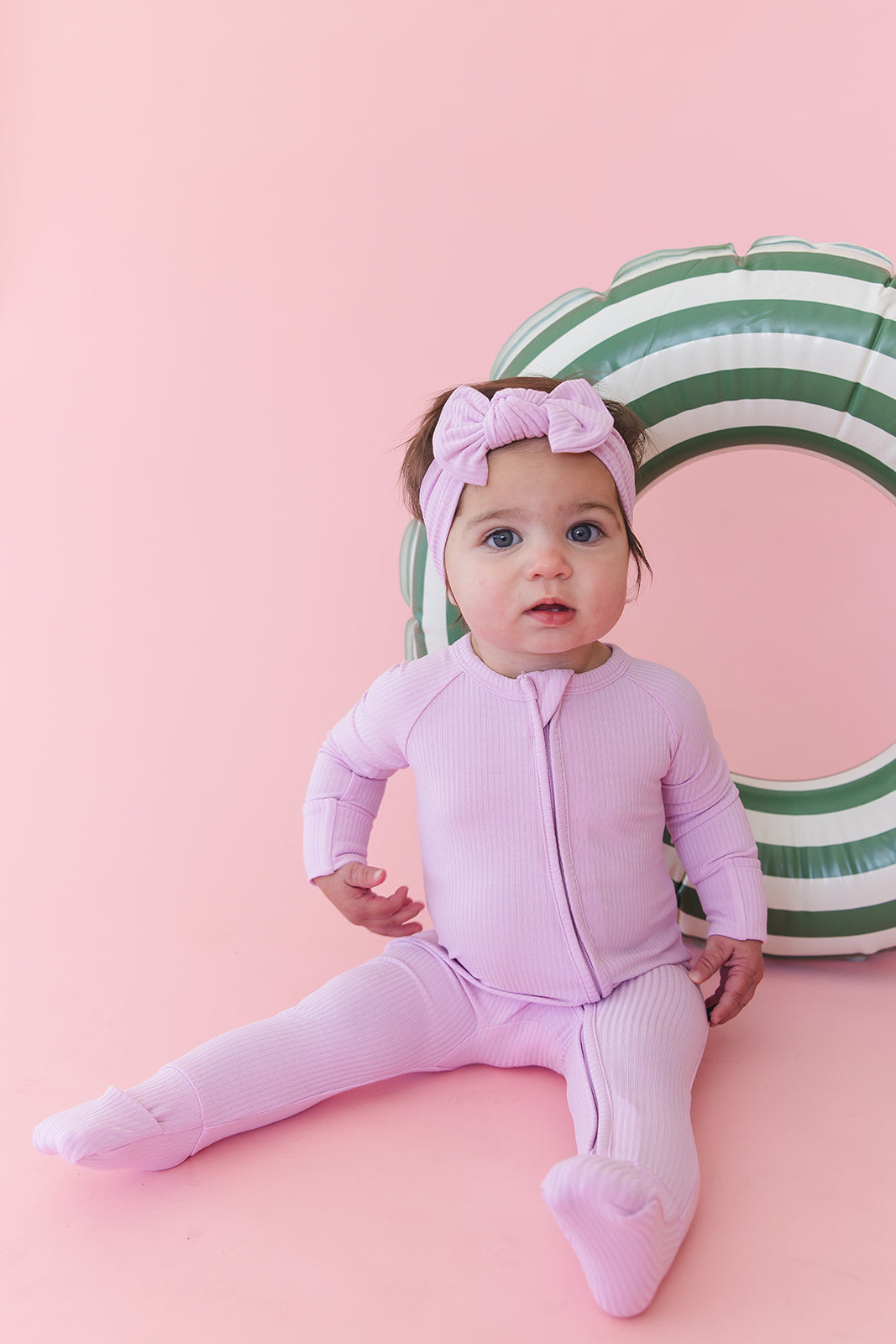(SOLID, ribbed) Saltwater Princess - Zippy Blush Lotus