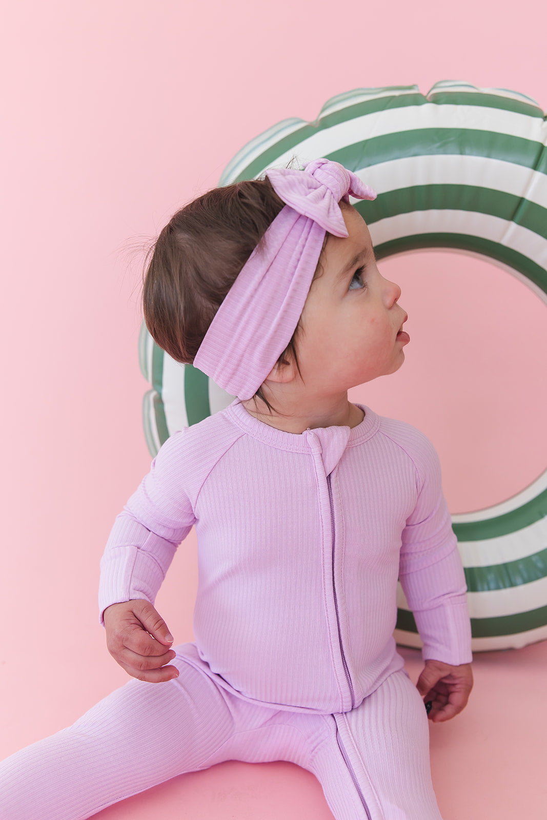 (SOLID, ribbed) Saltwater Princess - Zippy Blush Lotus
