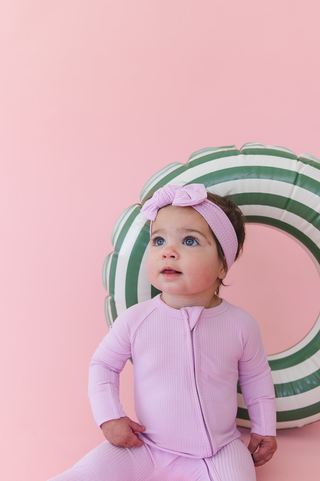 (SOLID, ribbed) Saltwater Princess - Zippy Blush Lotus