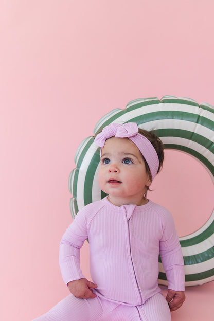 (SOLID, ribbed) Saltwater Princess - Zippy Blush Lotus