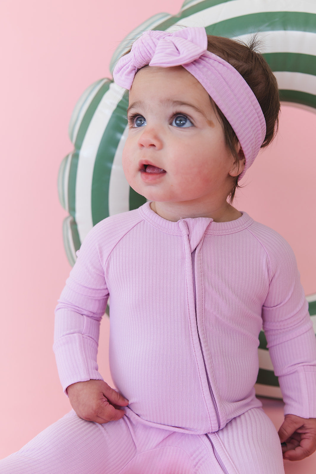 (SOLID, ribbed) Saltwater Princess - Zippy Blush Lotus