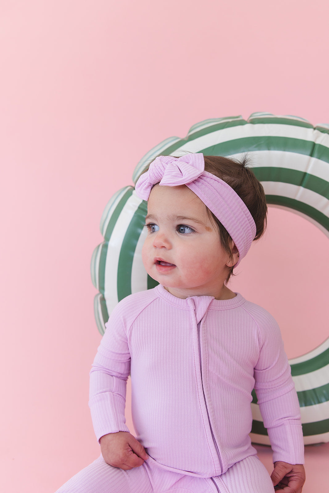 (SOLID, ribbed) Saltwater Princess - Zippy Blush Lotus