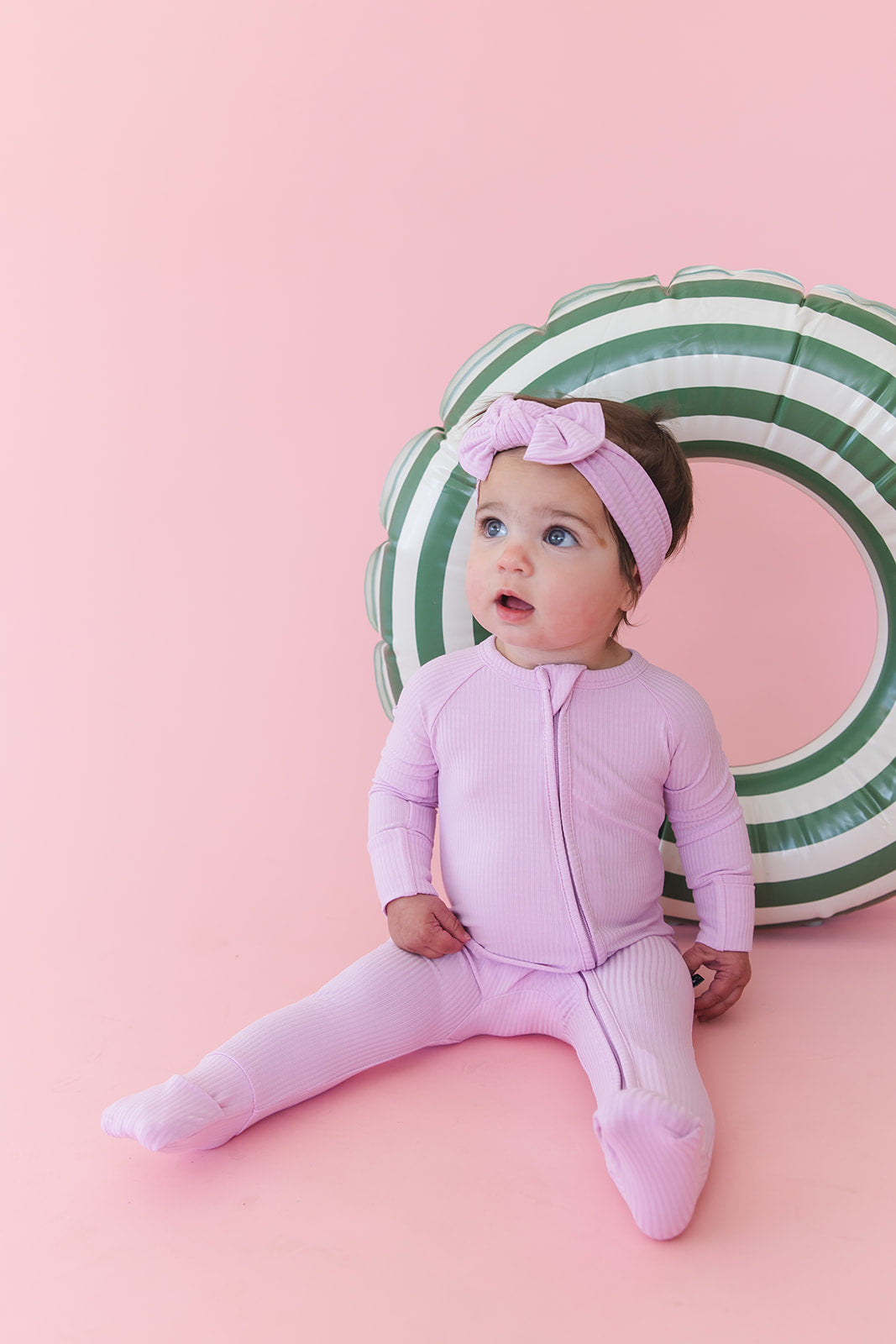 (SOLID, ribbed) Saltwater Princess - Zippy Blush Lotus