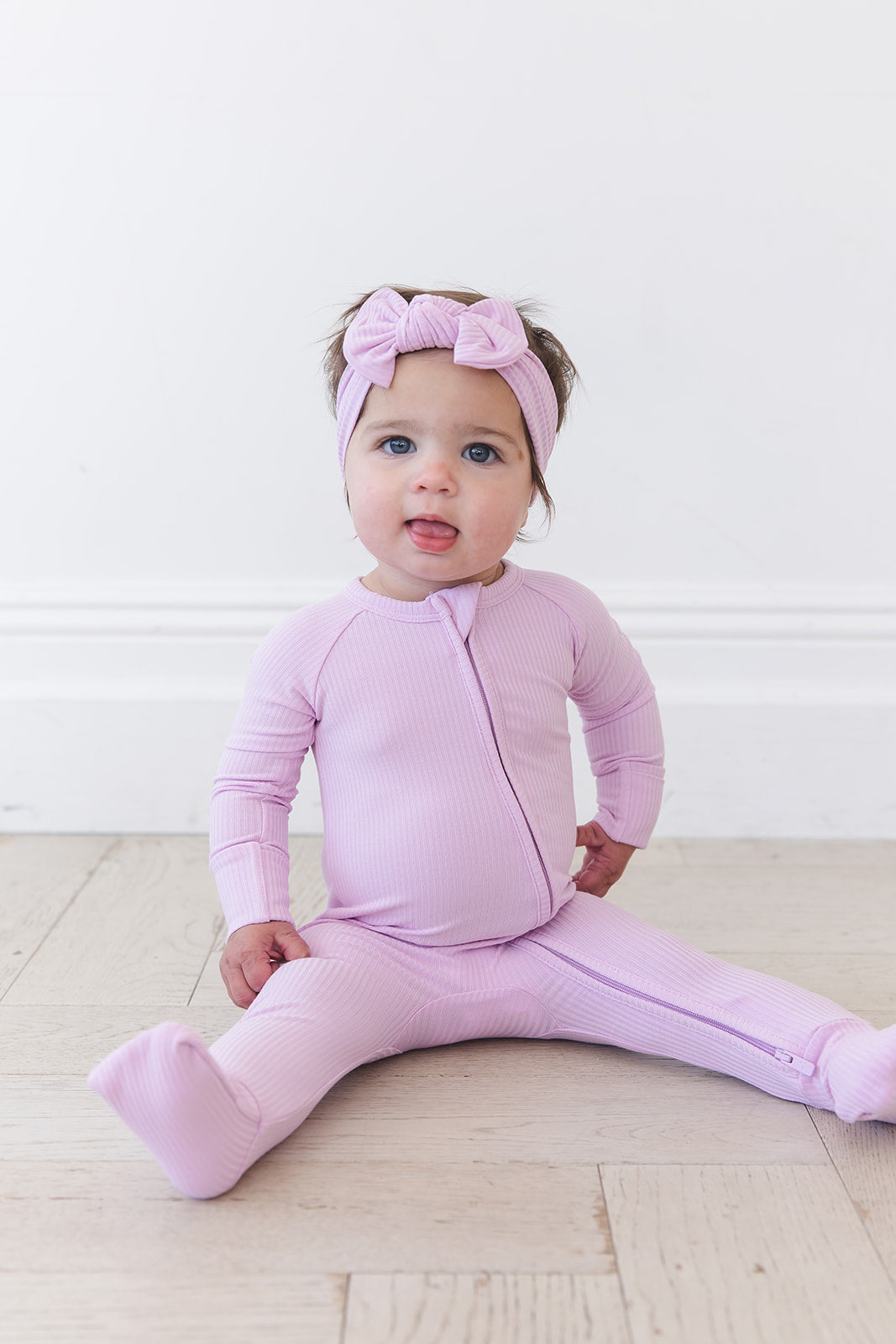 (SOLID, ribbed) Saltwater Princess - Zippy Blush Lotus