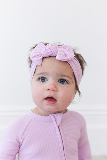(SOLID, ribbed) Saltwater Princess - Headband Blush Lotus