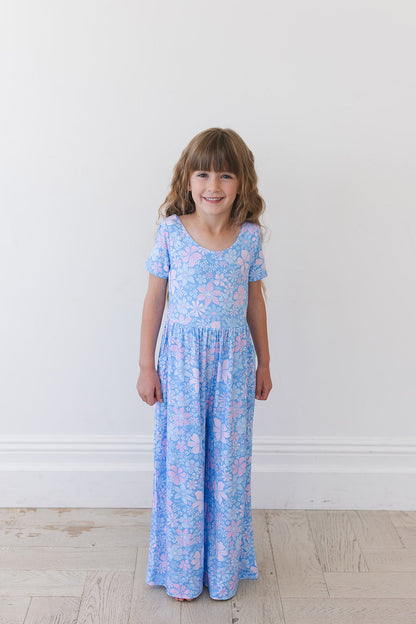Posie - Wide-leg Romper Blush Lotus