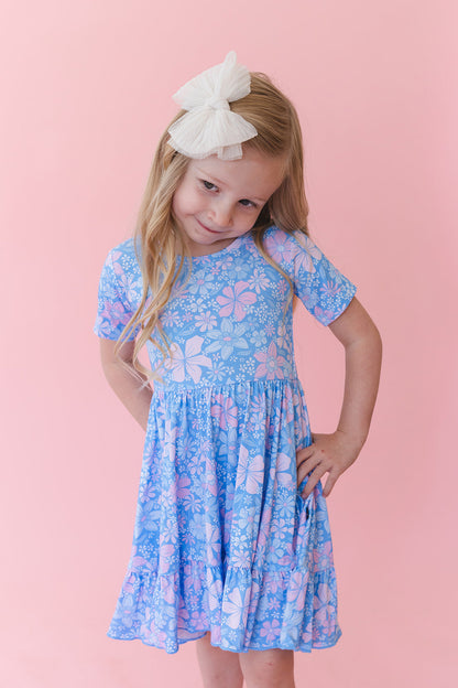Posie - Ruffle Dress Blush Lotus