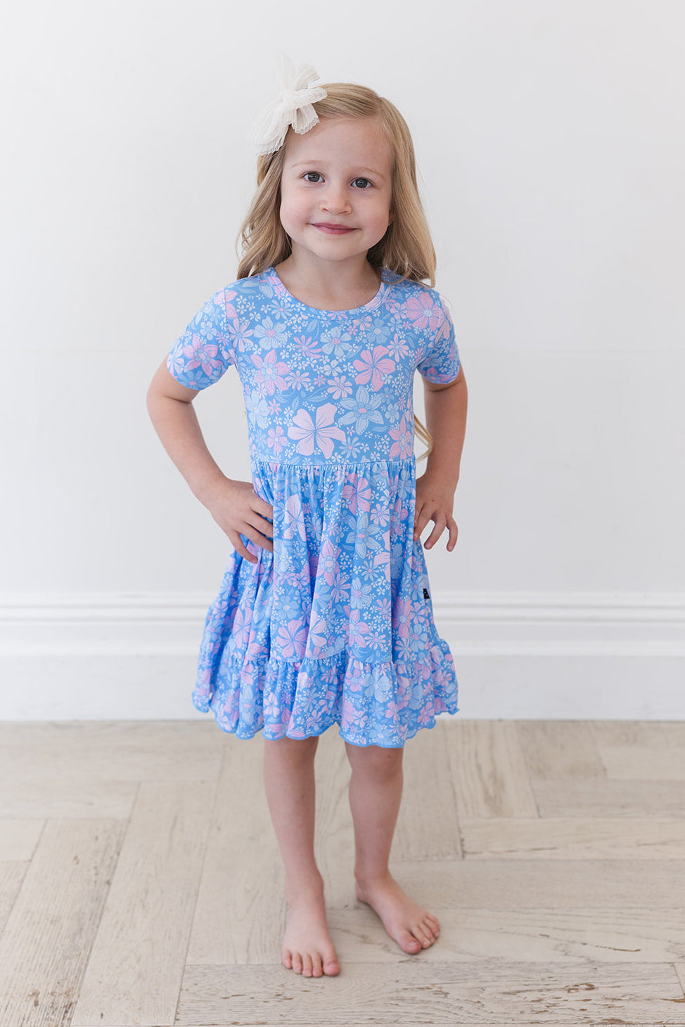 Posie - Ruffle Dress Blush Lotus